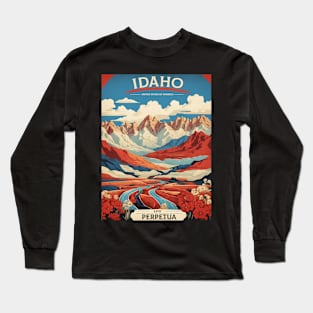 Idaho United States of America Tourism Vintage Poster Long Sleeve T-Shirt